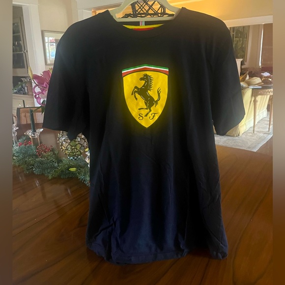 Scuderia Ferrari Other - Men’s Scuderia Ferrari Black Tee with Logo. Size L. NEW. Never Worn